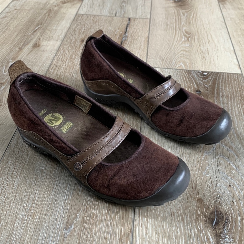 Merrell Plaza Bandeau Chocolate Mary Jane Shoes